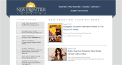 Desktop Screenshot of newfrontiertouring.com